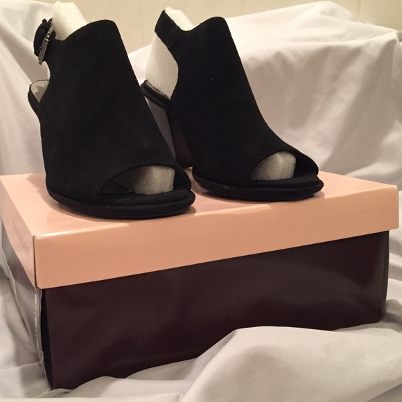 NEW Bandolino open toe suede booties - Picture 2 of 5